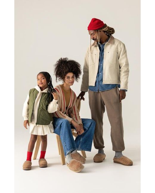 Ugg Brown Tazz Maxi Curly Genuine Shearling Platform Slipper