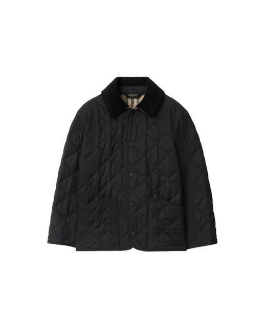 Burberry Black Quilted Barn Jacket for men