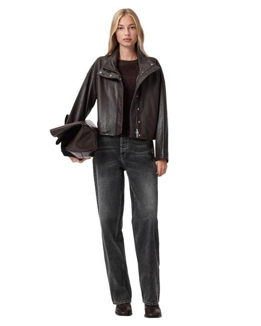 AllSaints Black Ryder Leather Jacket