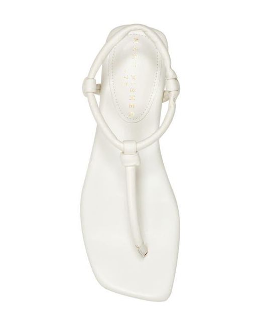 Marc Fisher White Maycee Ankle Strap Sandal