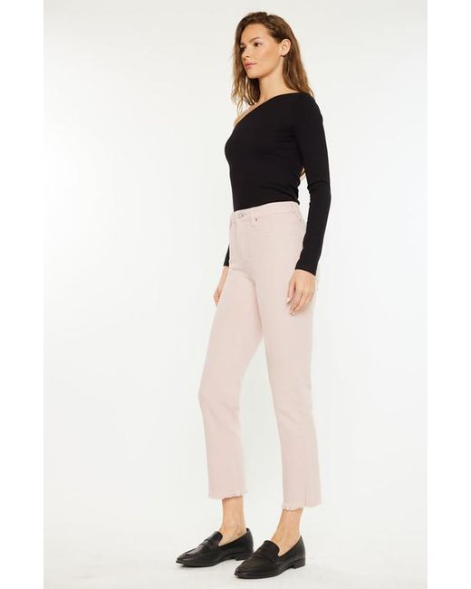 Kancan Black Tiana High Rise Slim Straight Jeans