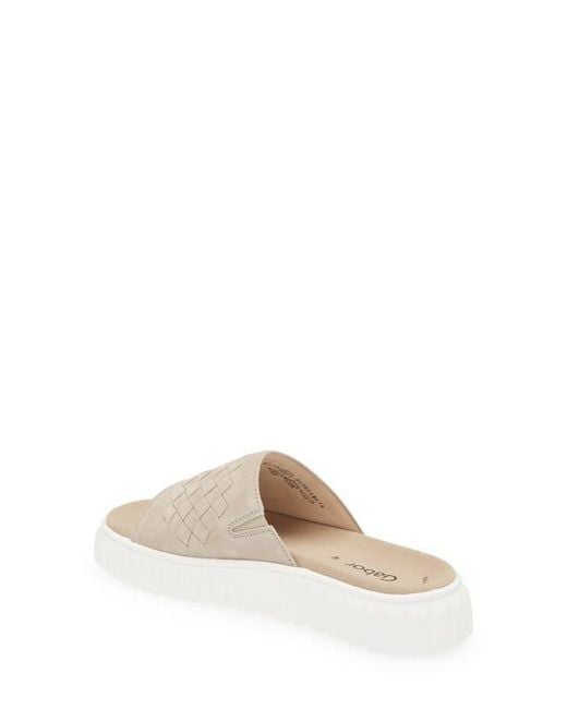 Gabor Multicolor Platform Slide Sandal