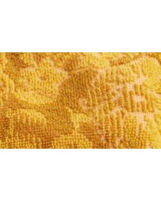 Chloé Yellow Large Plage Terry Cloth Tote