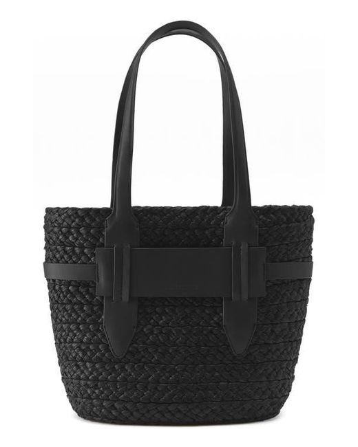 Helen Kaminski Medium Lipari Raffia Tote in Black | Lyst