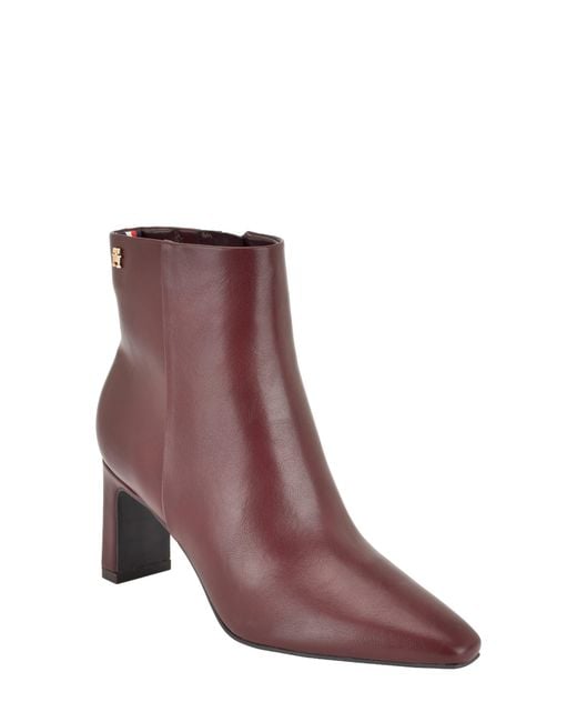 Tommy Hilfiger Purple Eddey Bootie