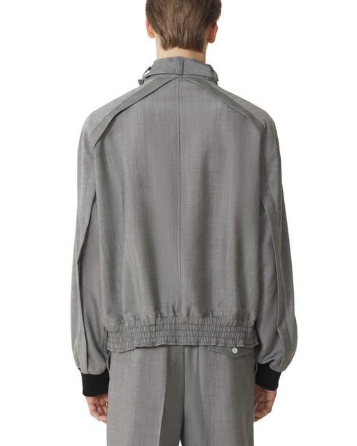 Lanvin Gray Mohair Wool Jacket for men
