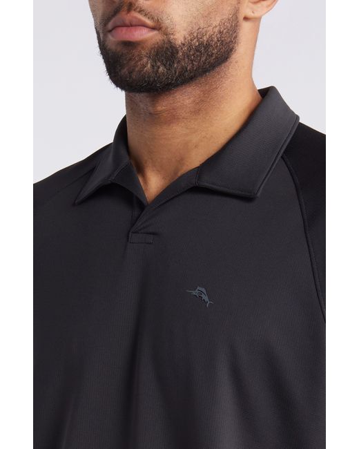 Tommy Bahama Black Ace Tropic Solid Performance Polo for men