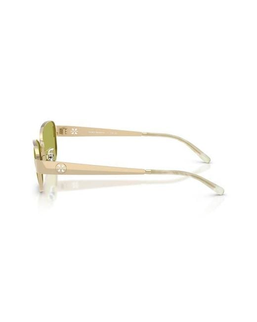 Tory Burch Yellow 55Mm Rectangular Sunglasses
