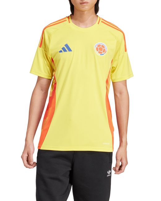 Adidas Yellow Colombia 2024 Home Soccer Jersey for men