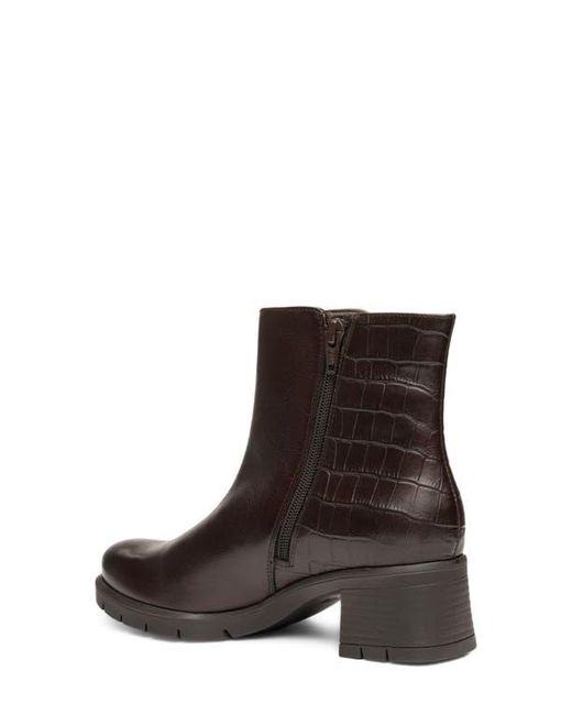 Ara Brown Plum Side Zip Bootie