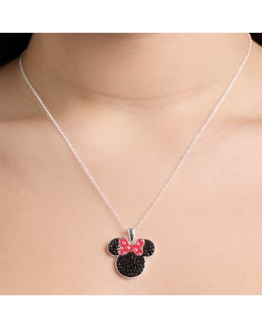 Disney Red Bow Pendant Necklace