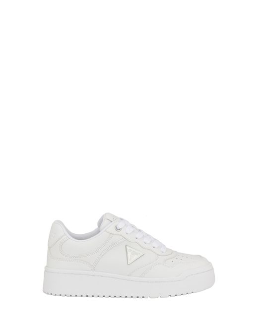 Guess Miram Platform Sneaker in White | Lyst