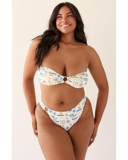 Dippin' Daisy's Brown Lotus Bandeau Bikini Top
