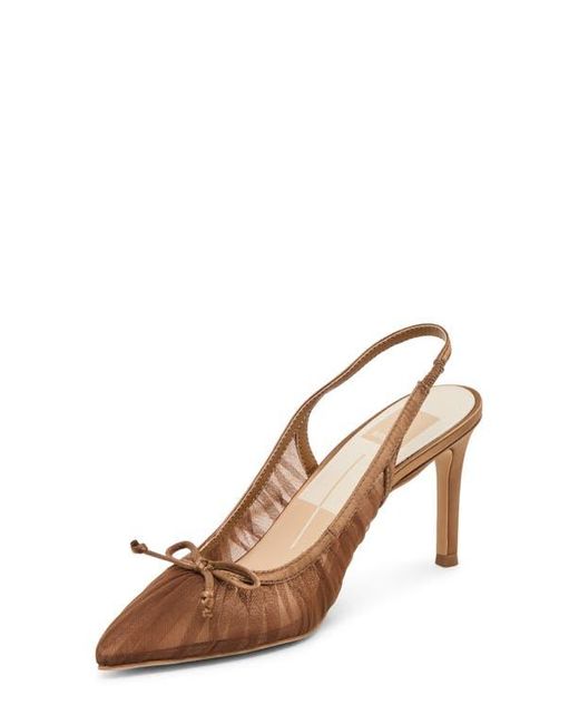 Dolce Vita Brown Yela Slingback Pointed Toe Pump