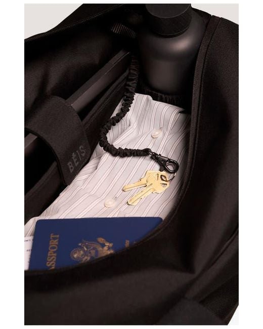 BEIS Black The Weekender Bag