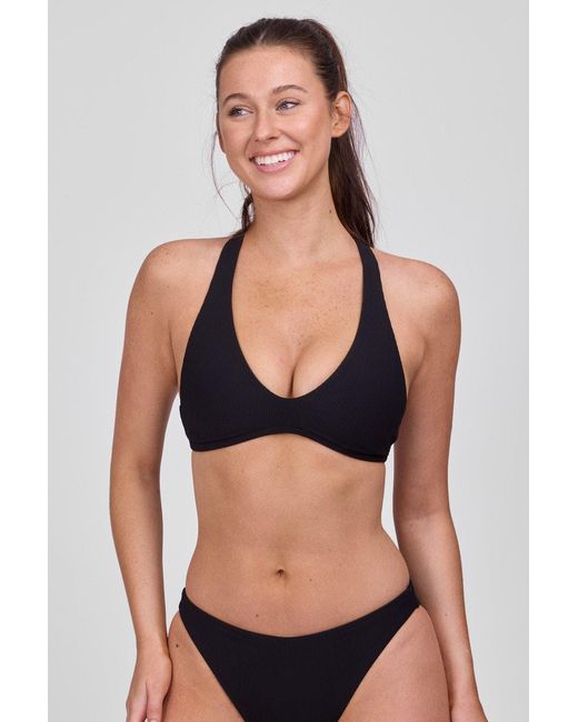 JOLYN Black Doris Bikini Top