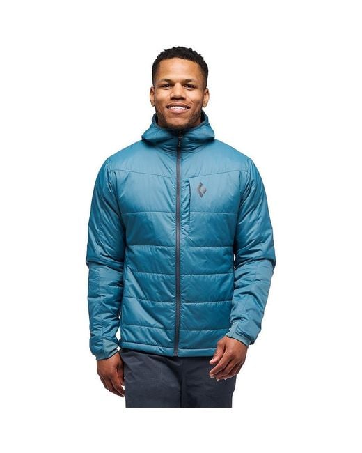 Black Diamond Blue Solution Hooded Jacket for men