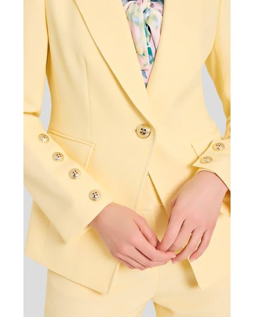Tahari Natural One-Button Blazer