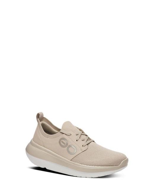 OOFOS Natural Oomy Stride Sneaker