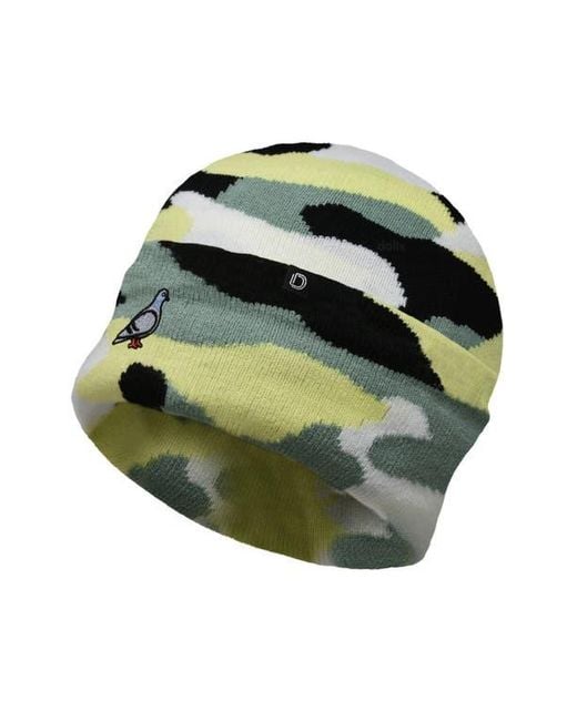 Alix Multicolor Pigeon Beanie Cap for men
