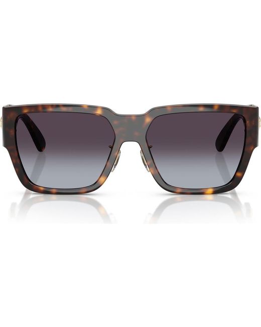 Versace Brown Biggie 57Mm Rectangular Sunglasses for men