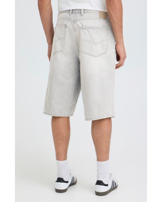 Solid Gray Tommy Jean Shorts for men
