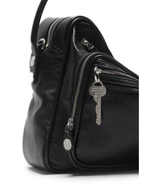 Acne Black Medium Camero Leather Shoulder Bag