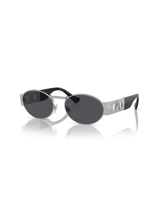 Versace Black 56mm Oval Sunglasses for men