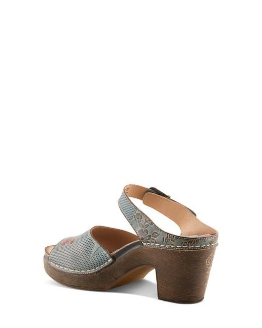 Spring Step Brown Japhette Platform Sandal