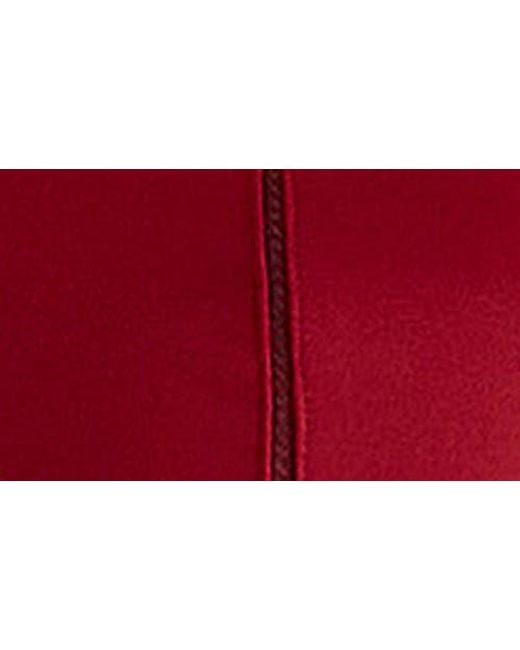 House Of Cb Red Loulette Halter Minidress