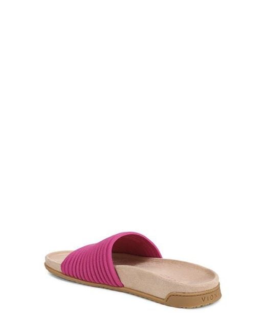 Vionic Pink Evie Slide Sandal