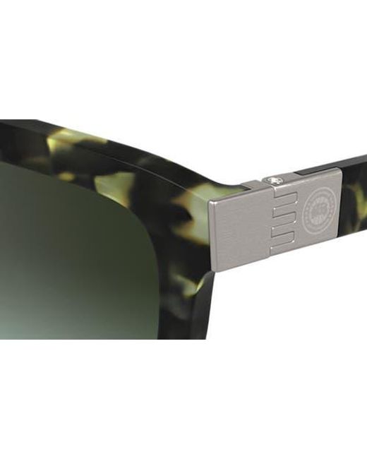 Canada Goose Green 52Mm Rectangular Sunglasses