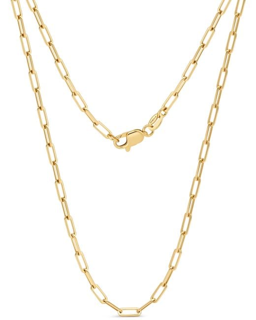 DEVATA Metallic Paperclip Chain Necklace
