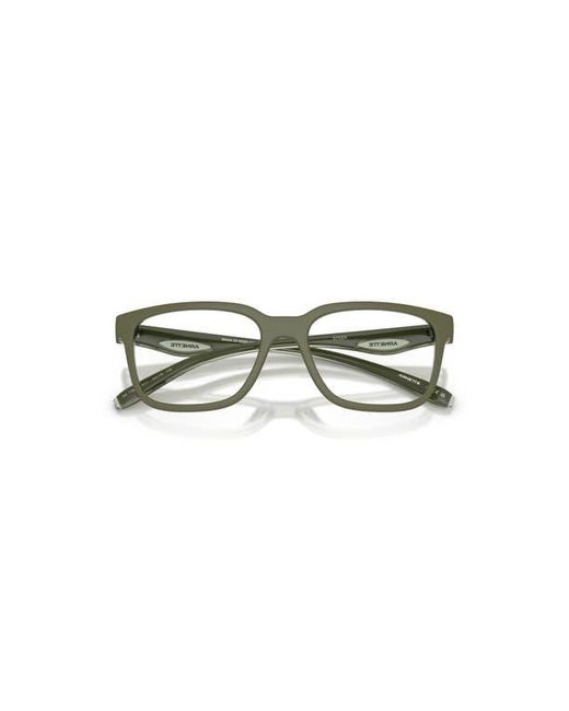 Arnette Green 54Mm Square Optical Glasses for men