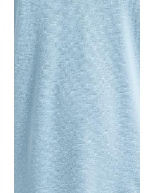 Bugatchi Blue Quarter Zip Polo for men