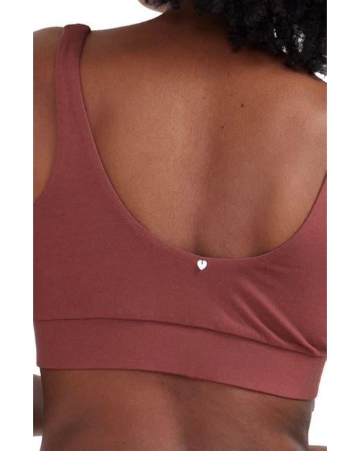 HATCH Red Crossover Pima Cotton Blend Nursing Bra