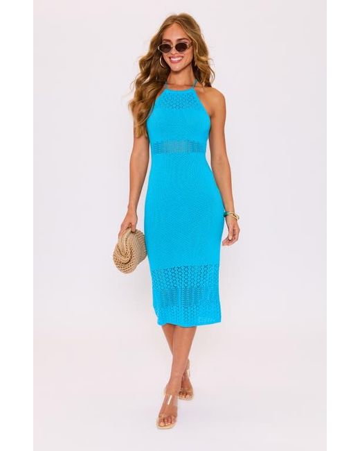 vici blue dress Vici Blue Pink Ruched Ruffled Sundress Womens Medium X Fate
