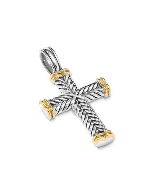 David Yurman Metallic Chevron Cross Pendant, 33.5Mm for men