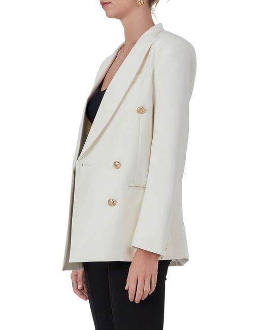 Endless Rose White Double Breasted Blazer