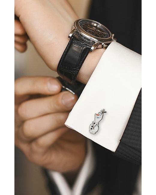 Cufflinks Inc. Metallic Olaf Action Cuff Links for men