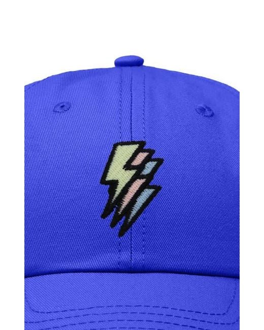 Alix Blue Lightning Cap for men