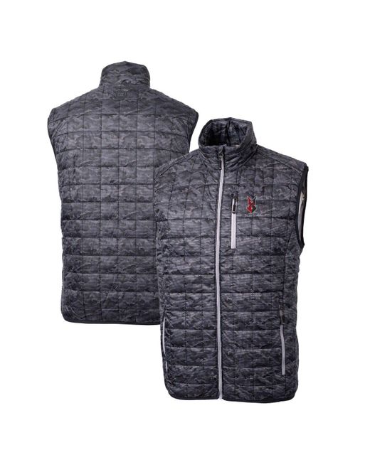 Cutter & Buck Blue Indianapolis Indians Rainier Primaloft Eco Insulated Full-zip Printed Puffer Vest At Nordstrom for men