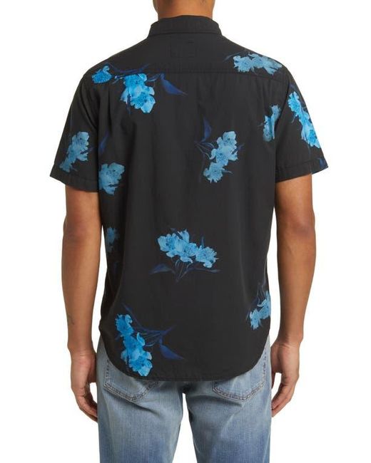 Rails Blue Monaco Floral Short Sleeve Button-Up Shirt for men