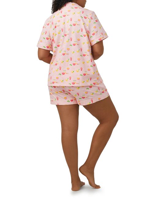 Bedhead Pink Print Stretch Organic Cotton Jersey Short Pajamas
