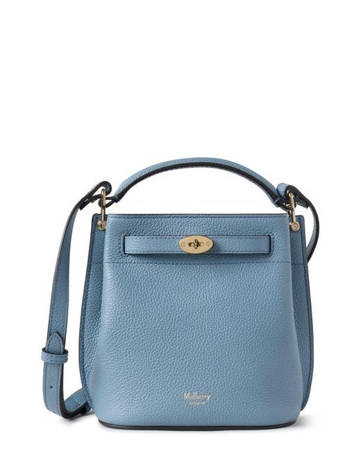 Mulberry Blue Mini Islington Leather Bucket Bag