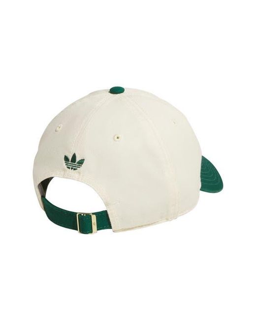 Adidas Green Trefoil Adjustable 6-Panel Baseball Cap for men