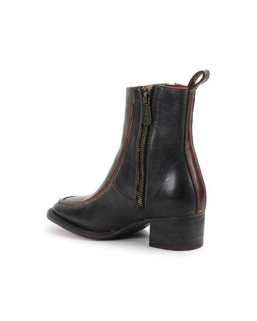 Bed Stu Black Bitsy Ankle Boot