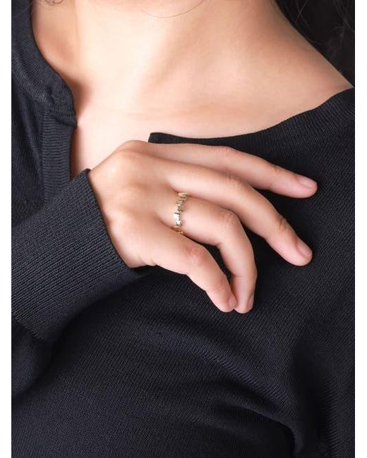 DEVATA Metallic Clover Ring
