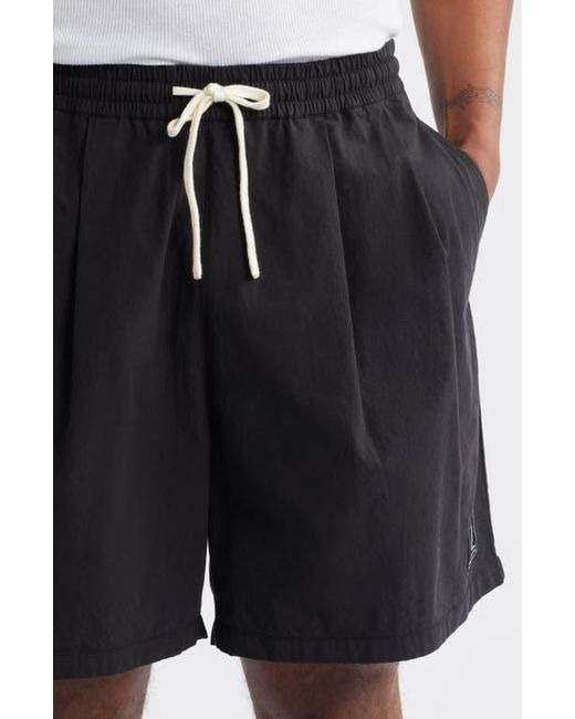 Standard Issue Blue Camp Pleated Shorts for men