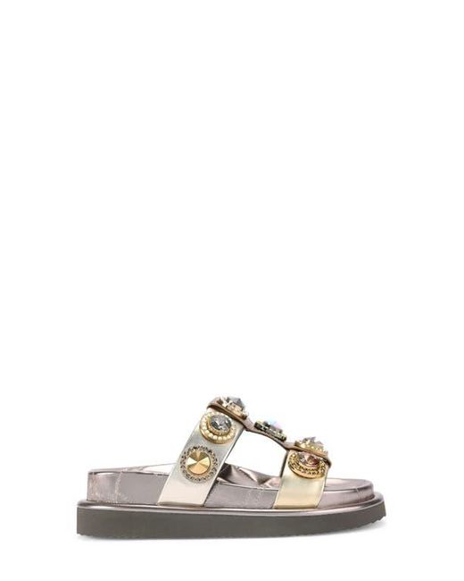 Kurt Geiger Metallic Orson Multi Stud Slide Sandal
